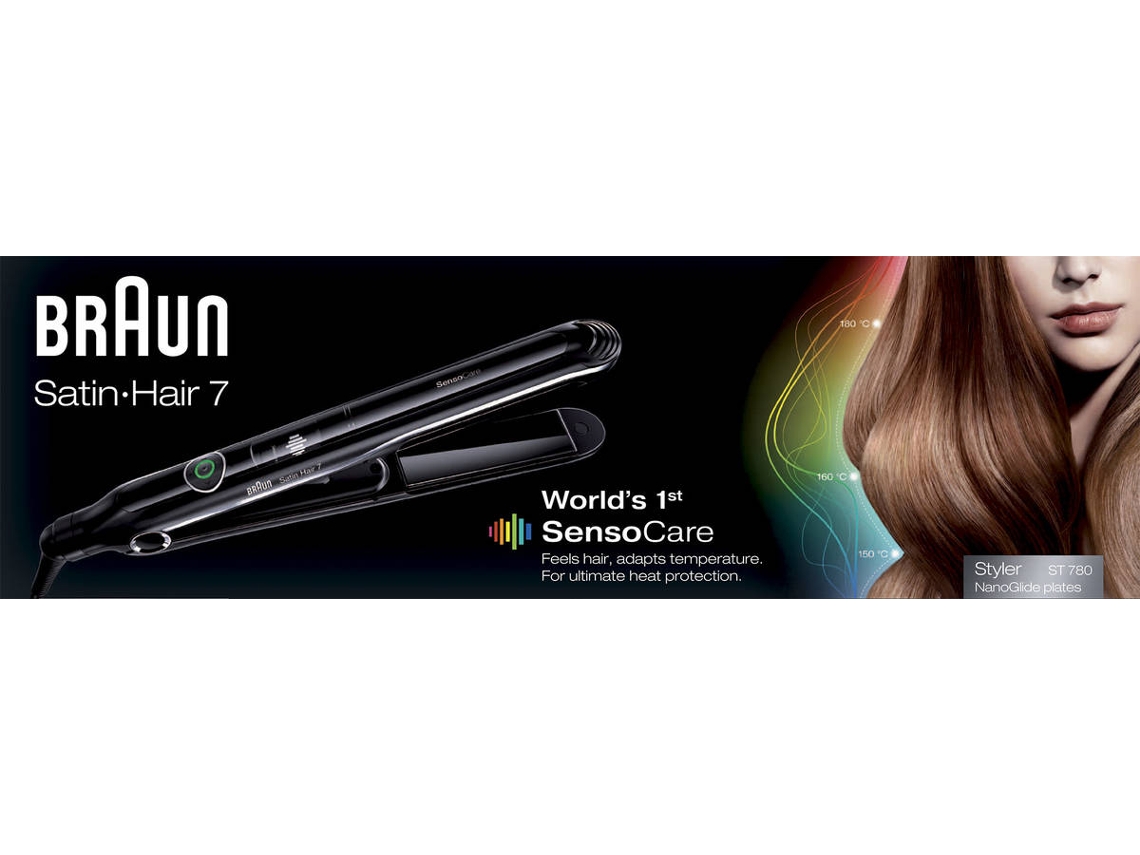Alisador de Cabelo BRAUN ST 780  (Cerâmica - 130 °C -200 °C)