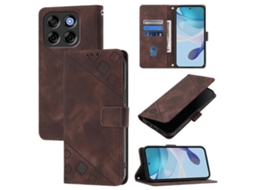 Capa De Celular De Couro Com Relevo Skin Feel