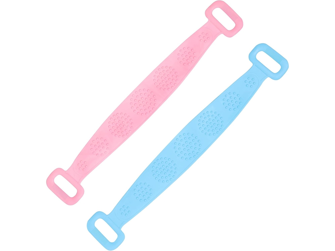 Faixa de silicone reversível para limpeza de banheiro, em duas peças, com comprimento ideal para as áreas costeiras.