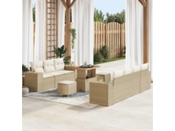 Vidaxl Conjunto De Sofá De Jardim 10 Unid. 9-número De Lugares