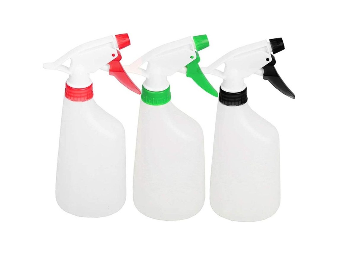 Frascos De Spray De Polipropileno, Seguros E Sem Gotejamento, Com Bico Ajustável De 500ml Para Diversos Usos, Incluindo Plantas, Jardim E Cabelo (3 Un