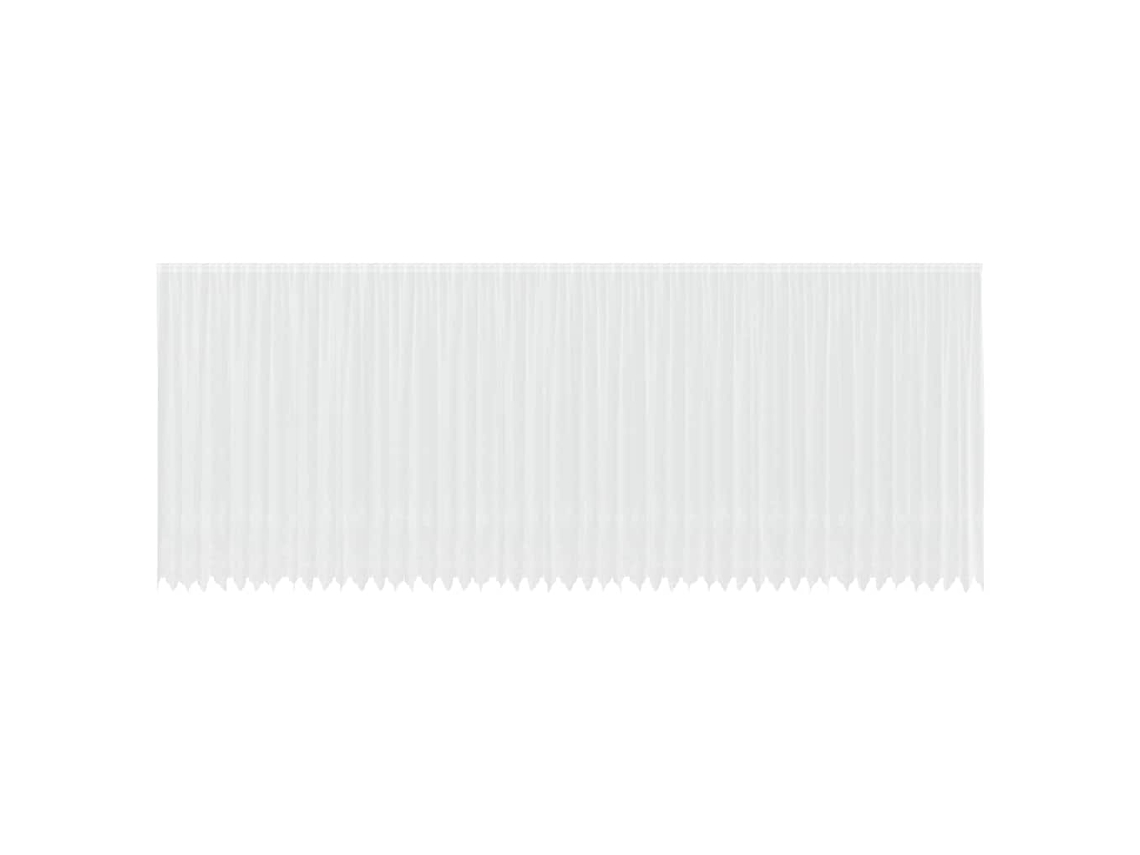 Conjunto 1 Cortina De Renda Vidaxl Branco Poliéster (260 X 1200 Cm)