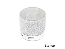Mini Alto falante Bluetooth Sem Fio com Led Portátil MDUG (branco)
