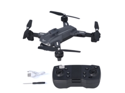 Drone Quadcopter De Brinquedo Rc Plegável Com Câmera 4k Dupla E Evasão De Obstáculos Para Mais De 14 Anos Preto Três Baterias