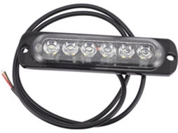 Barra De Luz Estroboscópica Branca Ultrafina Com 6 Leds, Iluminação Automotiva, Alumínio De Alta Condutividade Térmica