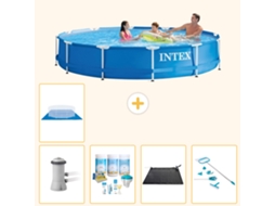 Intex Piscina Com Estrutura Redonda - 366x76 Cm - 6-peças S21024