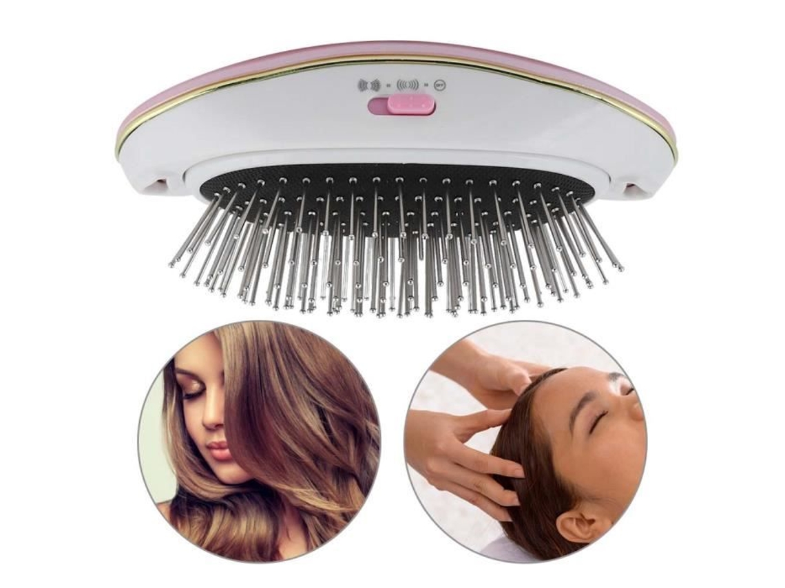 Sonew escova de cabelo elétrica nova escova de cabelo de íon negativo antiestático portátil pente de massagem elétrica S/MARCA