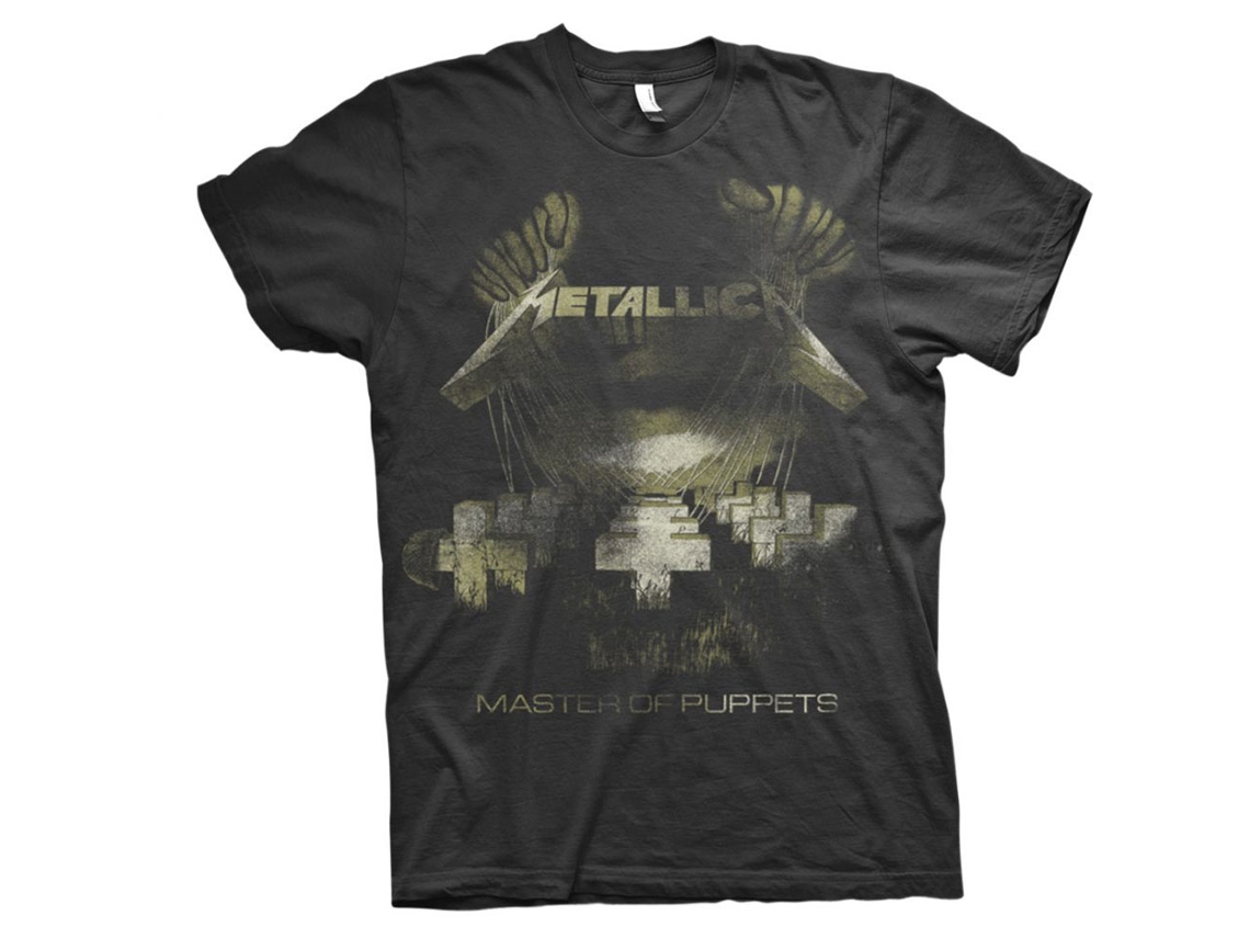 T-Shirt ROCK OFF Metallica Master Of Puppets Distressed (Tamanho: M)
