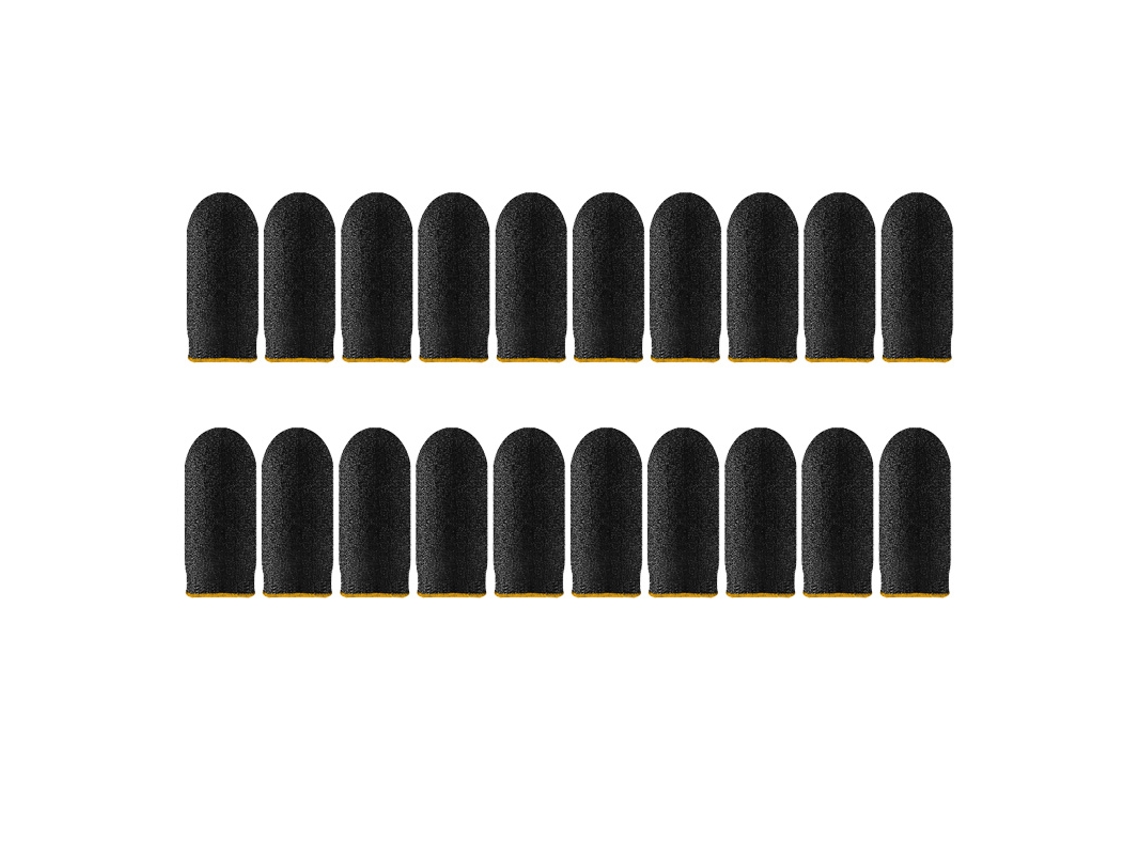 (pacote Com 20, Amarelo) Dedeiras Resistentes Ao Suor E Antiderrapantes Para Telas Sensíveis Ao Toque, Dedeiras Respiráveis Para Jogos.