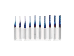 Conjunto de 10 Fresas de Gravação em PCB com Revestimento Naco Azul, 0,8-3,175 Mm