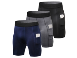3 Calcinhas Esportivas com Bolso para Homem | S/MARCA