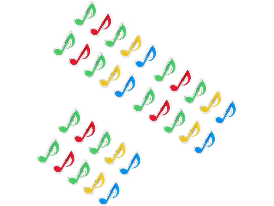 Conjunto de 30 porta-partituras musicais, prendedores práticos para partituras de piano.