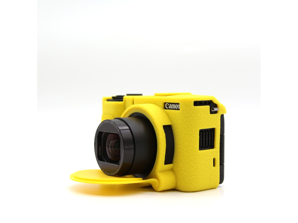 Capa para Canon Powershot V1 Acessórios de Silicone para Câmera CUICH (amarelos)