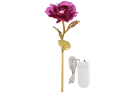 Rosa de Lâmina de Ouro Luz Presente Dia Dos Namorados Amor Eterno