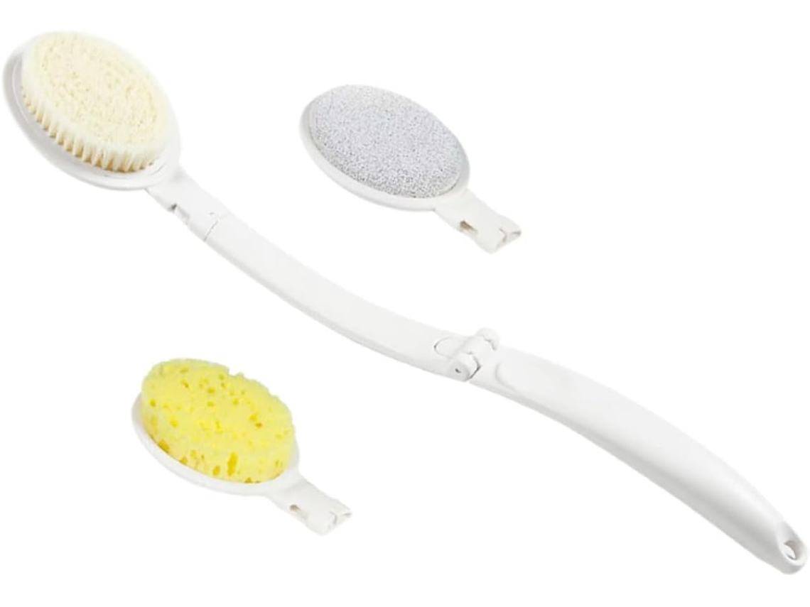 Conjunto De Escova Banho Ergonômica Com Esfoliante E Aplicador Loção Para Uma Higiene Pessoal Prática