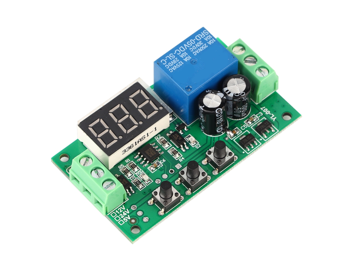Laxiscreed Módulo De Relé Com Temporizador E Display Led Para Controle De Circuitos