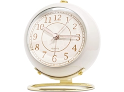 Pequenos Despertadores, Clássico Retrô Analógico Bonito Design Simples Pequeno Relógio de Mesa Sem Tique taque Bateria Operado Luz de Fundo EHSTMIND