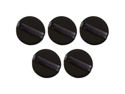 Acessório de Bola Preta Macia para Maquiagem em Pó Suave 5pcs