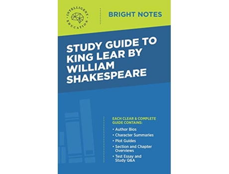 Livro Study Guide to King Lear by William Shakespeare de Intelligent Education (Inglês)