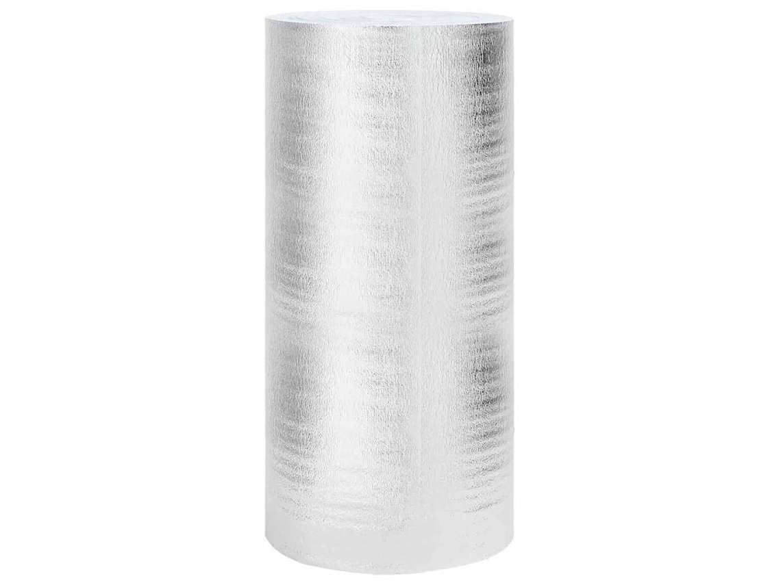 Vidaxl Refletor De Calor Para Radiador Prateado 50 X 1 M Polietileno