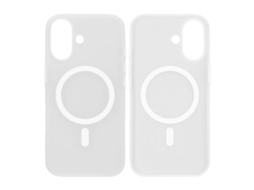 Capa De Celular Ondulada Para Iphone 17 - Branco Fosco