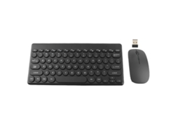 Conjunto De Teclado E Mouse Sem Fio 2.4g Preto