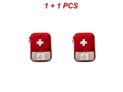 Mini Kit De Primeiros Socorros Portátil Para Viagens, Camping E Sobrevivência, Ideal Para Emergências E Atividades Ao Ar Livre. Possui Um Porta-c