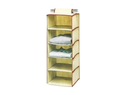 Organizador ropa 5 estantes 30x30x100