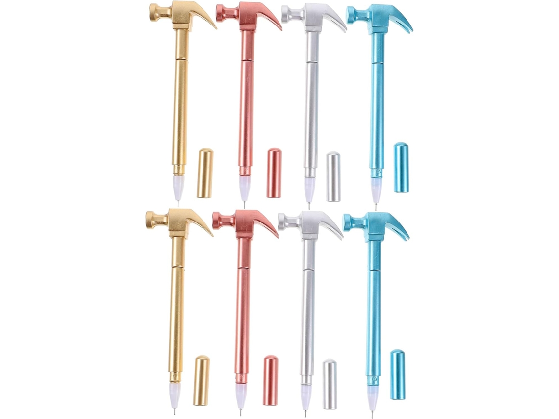 Conjunto De 16 Canetas Em Gel Formato Martelo, Instrumentos Escrita