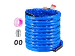 Mangueira de Água Quente para Autocaravana 30,5 M, Potável Anticongelante Até 42,7 , com Tampa Ondulada, Autorregulável, Diâmetro Interior 16 Mm, Sem