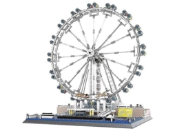 Conjunto De 1528 Peças De Blocos De Montar Da Famosa Montanha Russa London Eye, Representando O Horizonte Clássico Da Cidade. Hengjian