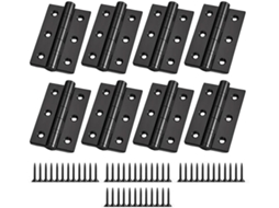 Conjunto De 8 Dobradiças Porta Com Rolamento Esferas, Fabricadas Em Aço Inoxidável 201, Para Portas E Armários