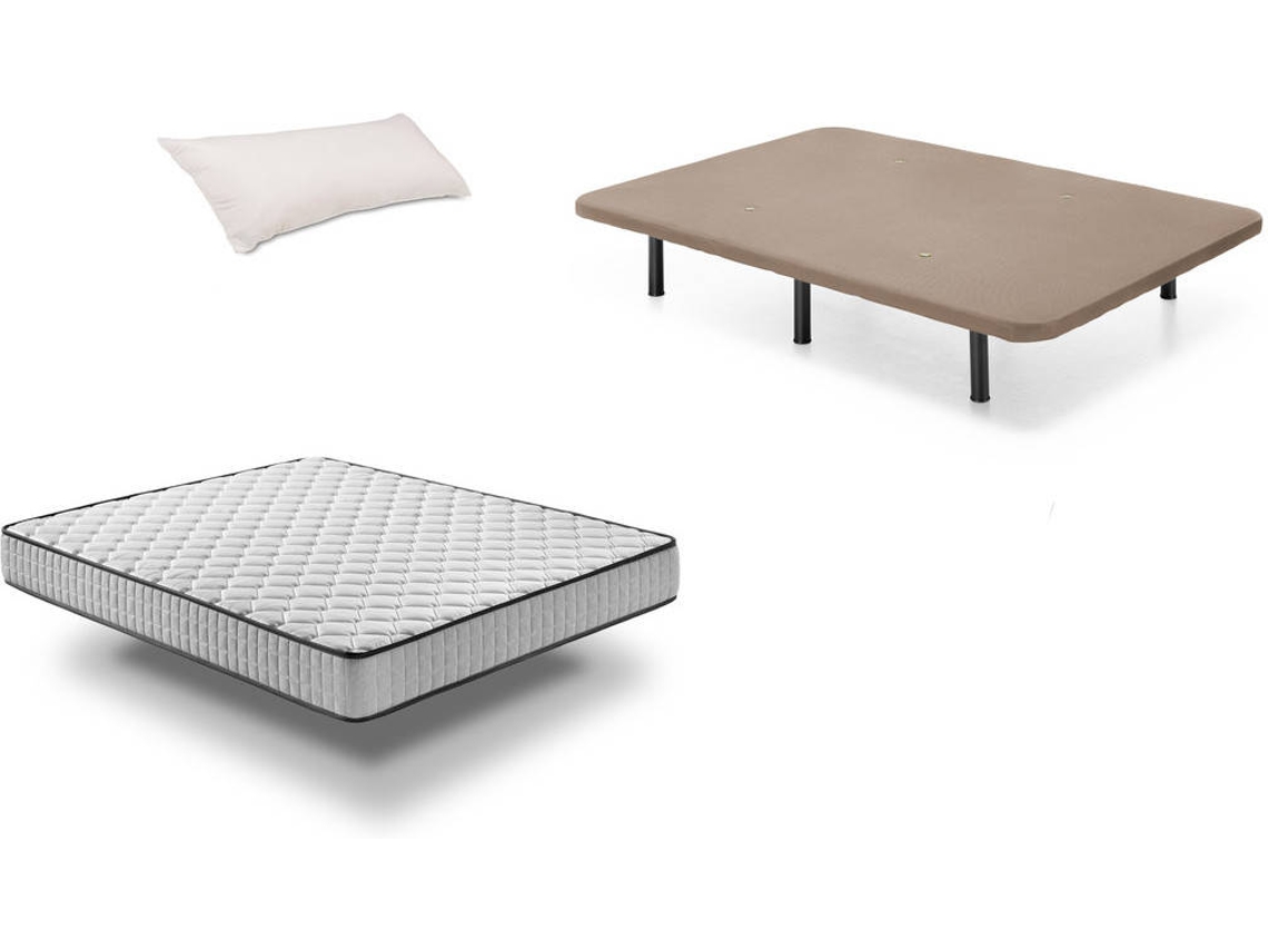 Conjunto de Estrado + Colchão ProNature e Almofada MESEFOR Estofado  (Compatível com Colchão: 150x190x10 cm)