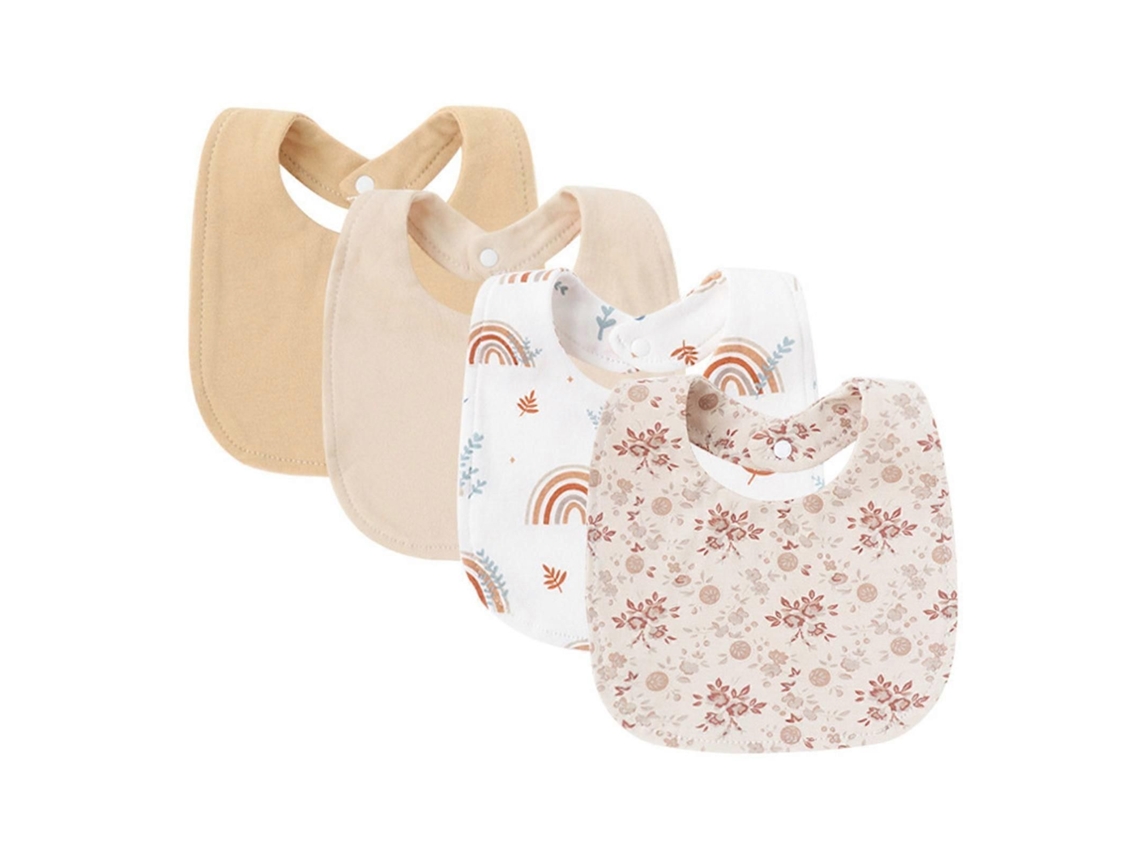 Babador Bandana Absorvente Para Bebês, Conjunto De 4 Peças, Lenço Macio Para Evitar Salivação Excessiva, Babador Para Dentição, Para Recém-nascid