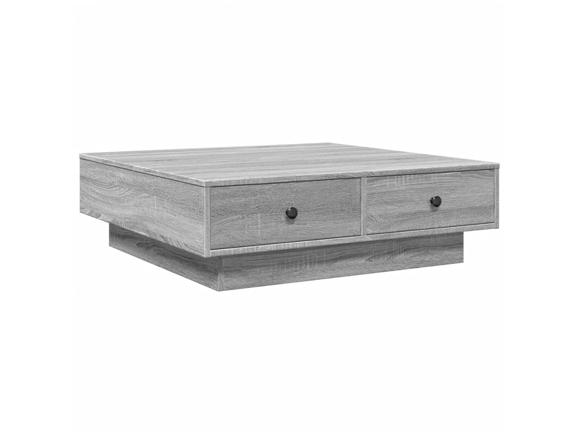 Mesa de Centro Cinzento Sonoma MAISON EXCLUSIVE em Derivados Madeira (90x90x28 cm)