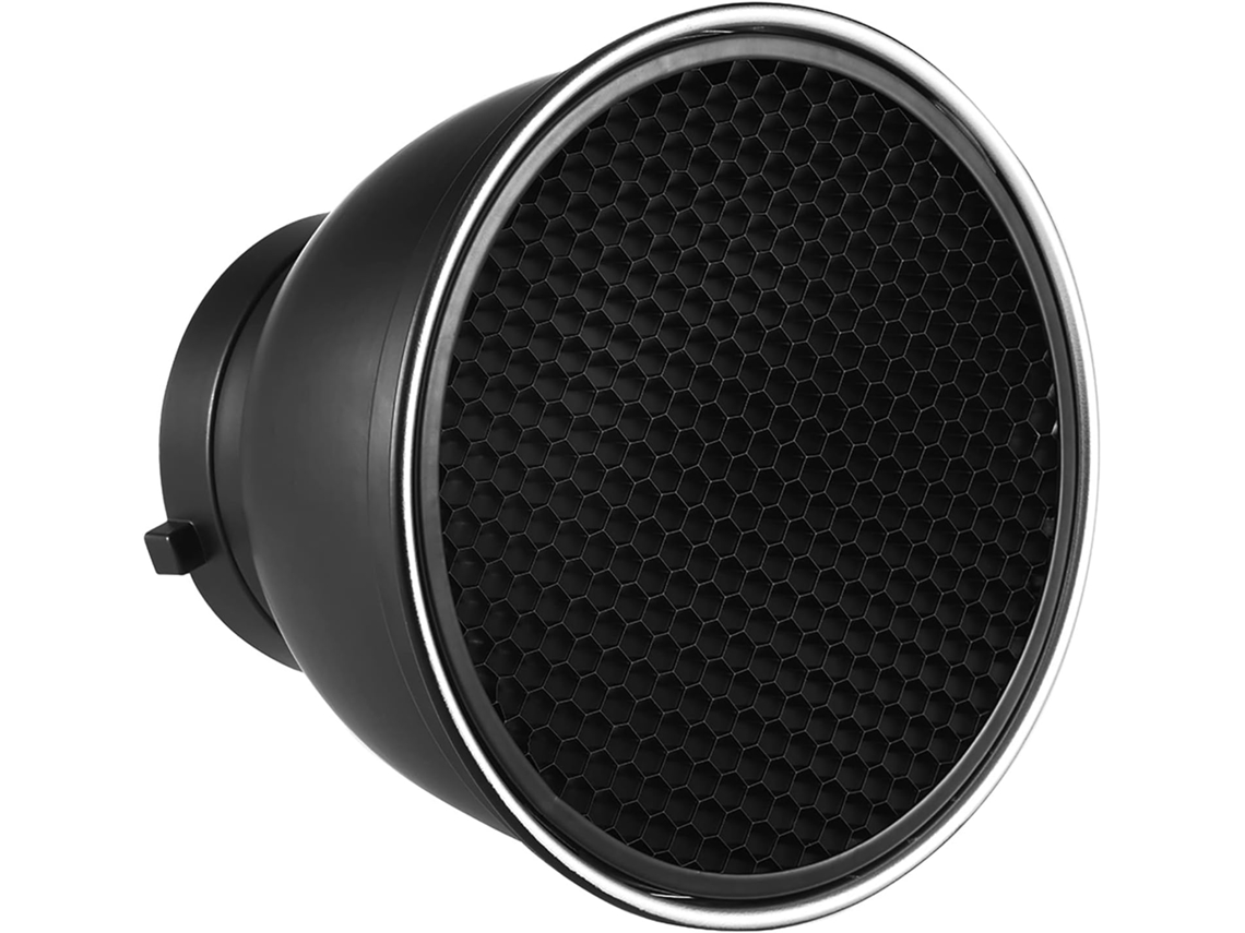 Refletor Difusor Padrão De 7 Polegadas Com Grade Em Favo De Mel De 60°