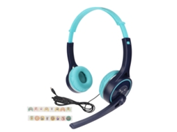 Fones de Ouvido Infantil LAXISCREED Estéreo Sem Enrolar Usb
