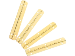 Conjunto De 4 Dobradiças Pequenas Piano Em Metal Homoyoyo Para Caixas Madeira, Com Fácil Instalação E Operação Suave
