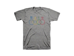 Camiseta Baio Olympic Ring ROCKINSTONE Unissex Adulto Mais Vendida Tamanho: M