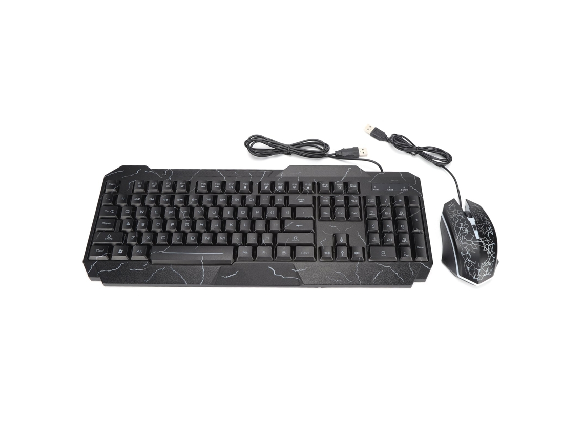 2026 conjunto de Teclado e Mouse para Jogos Iluminado com Fio