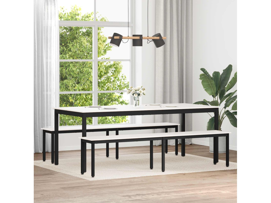 Vidaxl Banco Branco 200 X 35 X 45 Cm Madeira De Pinheiro Sólida
