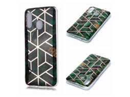 Capa Protetora Macia De Tpu Com Padrão De Mármore Para Galaxy A40