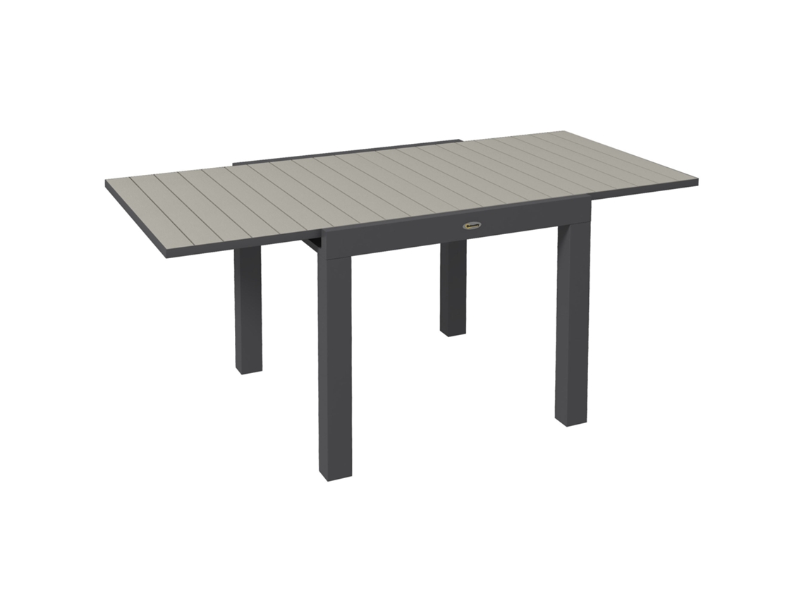 Mesa De Jardim Mesa Externa. Resistente Ao Clima. 162 X 80 X 75 Cm. Cinza