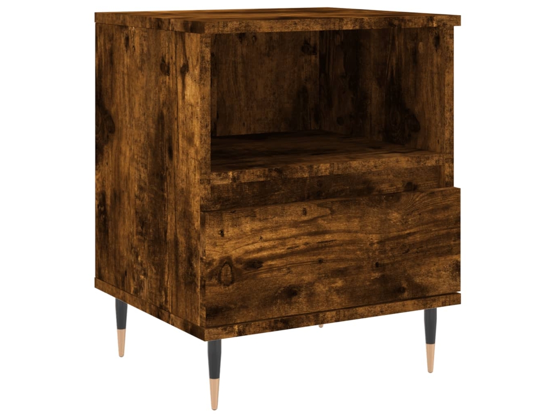 Mesa de Cabeceira Derivados de Madeira Carvalho Fumado 40x35x50 cm MAISON EXCLUSIVE