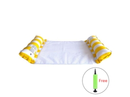 Rede Flutuante Dobrável Para Água Com Inflador, Espreguiçadeira Inflável.