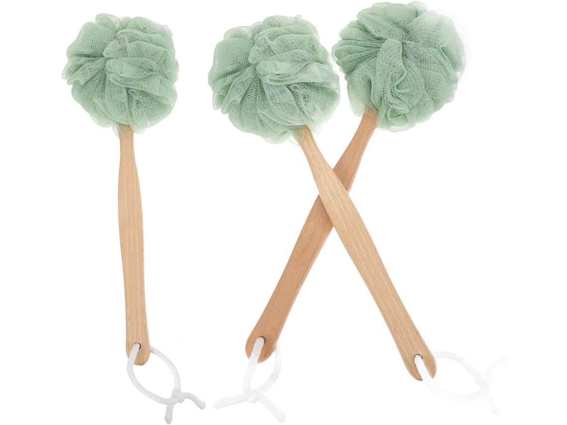 Conjunto De 3 Escovas Banho Veemoon Ferramentas Para Lavar As Costas E Massagear O Corpo, Adequadas Para Áreas De