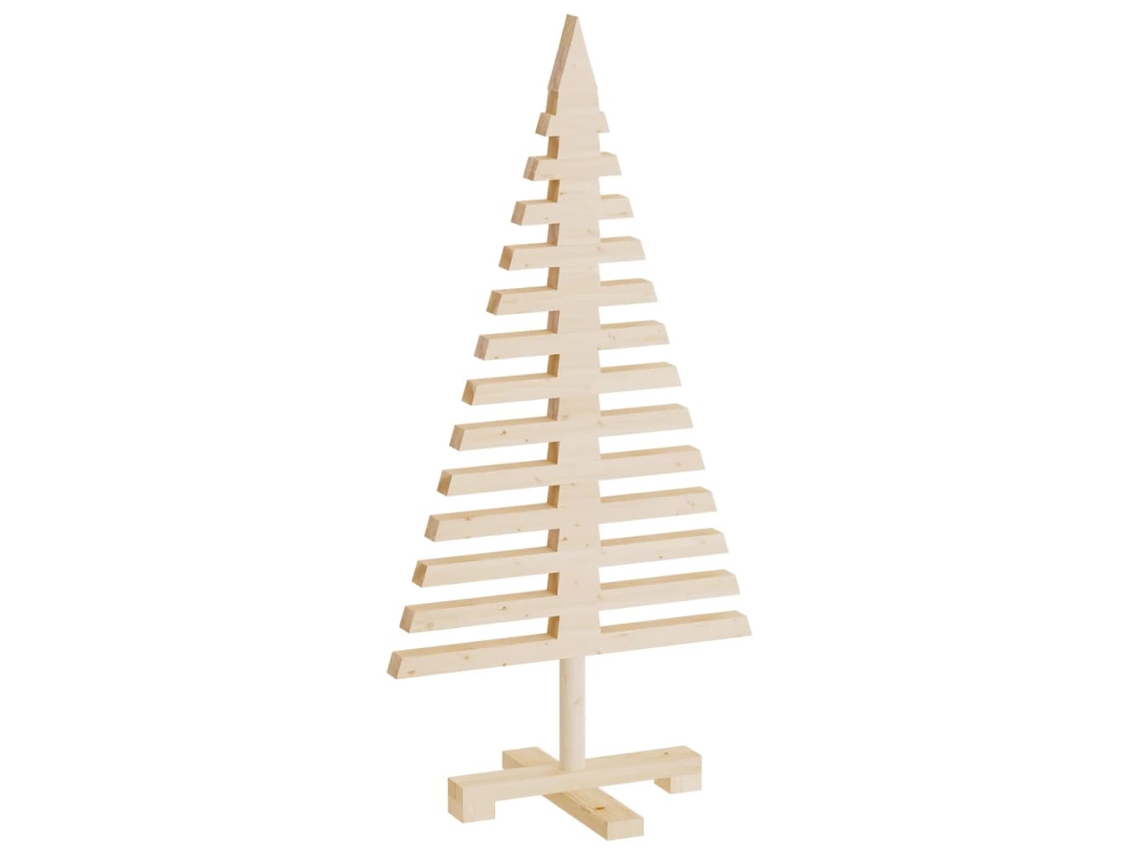 VIDAXL Árvore de Natal Decorativa 90 Cm Madeira de Pinho Maciça