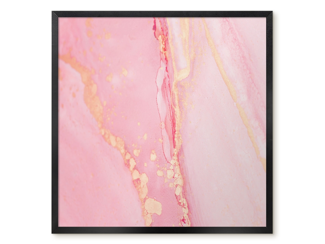Quadro magnético de parede com ondas sutis para o quarto Espelharte (50x50 cm)