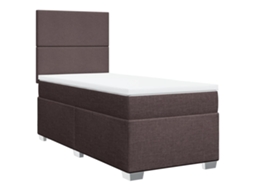 Box Spring Bed, Box Spring Beds Vidaxl Marrom Tecido (90 X 190 Cm)