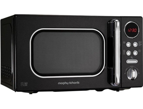 Micro-ondas MORPHY RICHARDS 511500 (20 L - Sem Grill - Preto) — 20 L | Sem Grill | Interior Aço Inoxidável